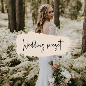 Wedding Preset Warm Preset, Boho Preset, Moody Preset, Rustic Preset image 1