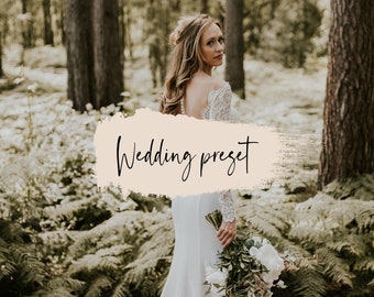 Wedding Preset - Warm Preset, Boho Preset, Moody Preset, Rustic Preset