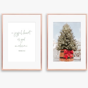 Christmas Tree Print, Christmas Tree Printable, London Christmas, Christmas Wall Art Prints, Digital Christmas Print image 4