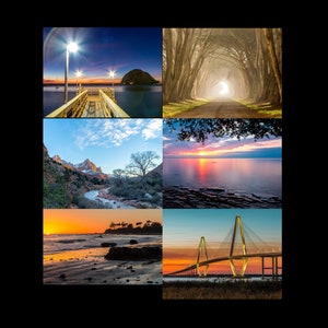 Set of Photo Greeting Cards Landscape Scenic Nature Photography