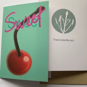 greeting card sweet cherry image 1
