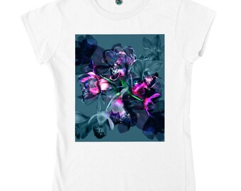 Distorted Orchid Classic Womens Crewneck T-shirt
