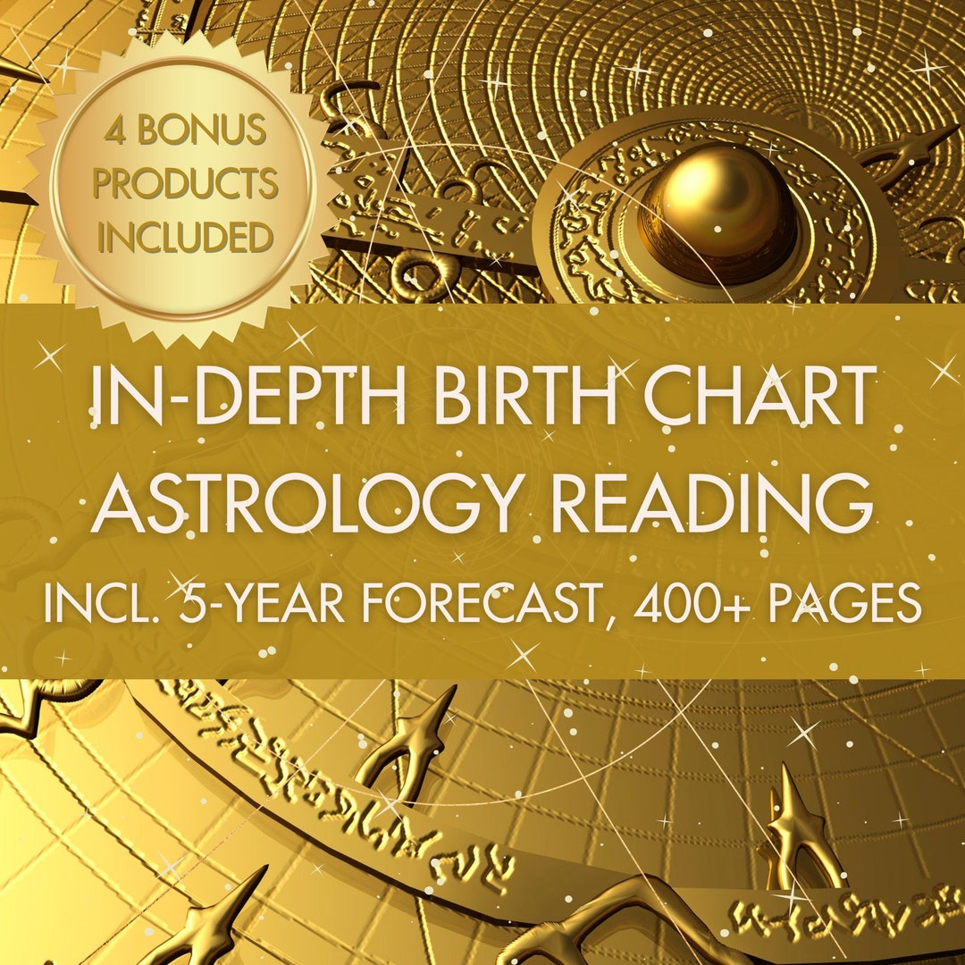 In depth birth chart reading natal chart reading astrology etsy