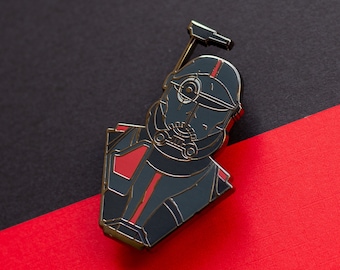 Crosshair Bust Enamel Pin - Galaxy Pin - Space Pin - Sci Fi Pin - Fantasy Pin - Character Pin - Clone Pin