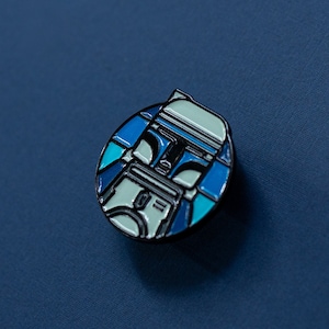 Mini Jango Icon Enamel Pin - Galaxy Pin - Space Pin - Sci Fi Pin - Fantasy Pin - Mandalorian