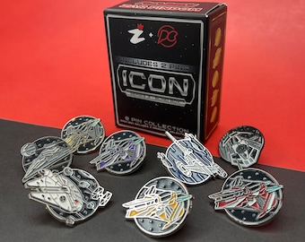 Icon Series 3 Enamel Pin Blind Box - 2 Per Box - 8 Standard - 5 Special Variants - Sci-fi