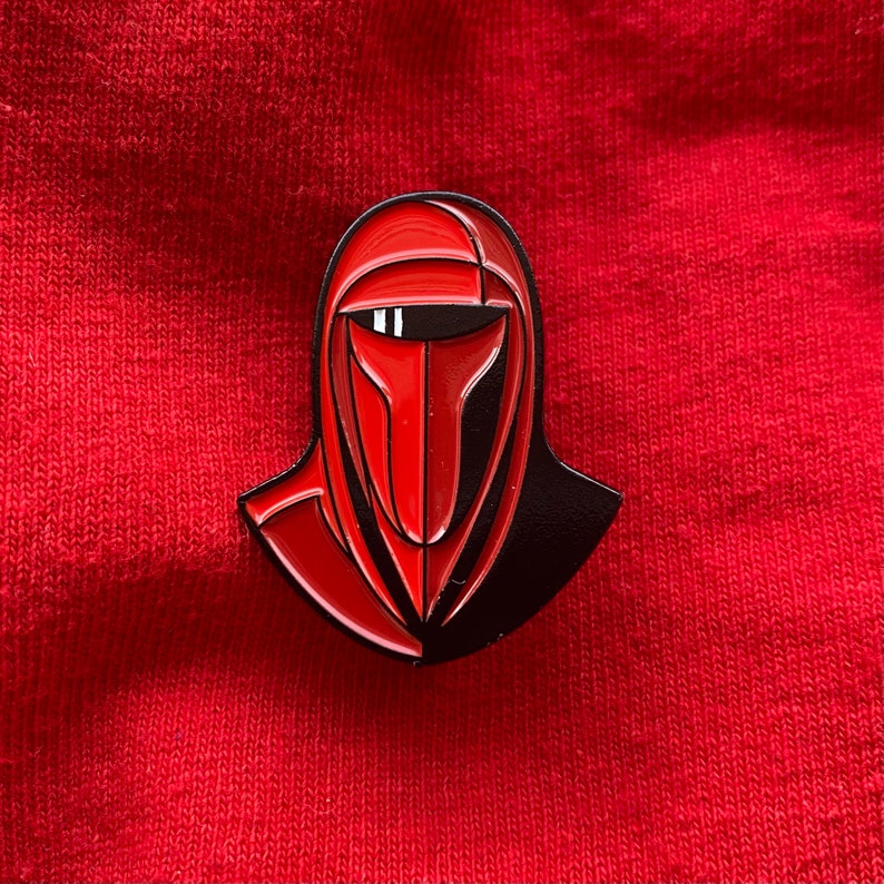 Imperial Guard Helmet Soft Enamel Pin Galaxy Pin Space Pin Sci Fi Pin Fantasy Pin Movie Pin Empire Pin image 1