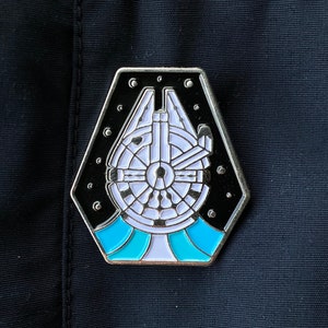 The Falcon Soft Enamel Pin - Galaxy Pin - Space Pin - Sci Fi Pin - Fantasy Pin - Character Pin - Movie Pin