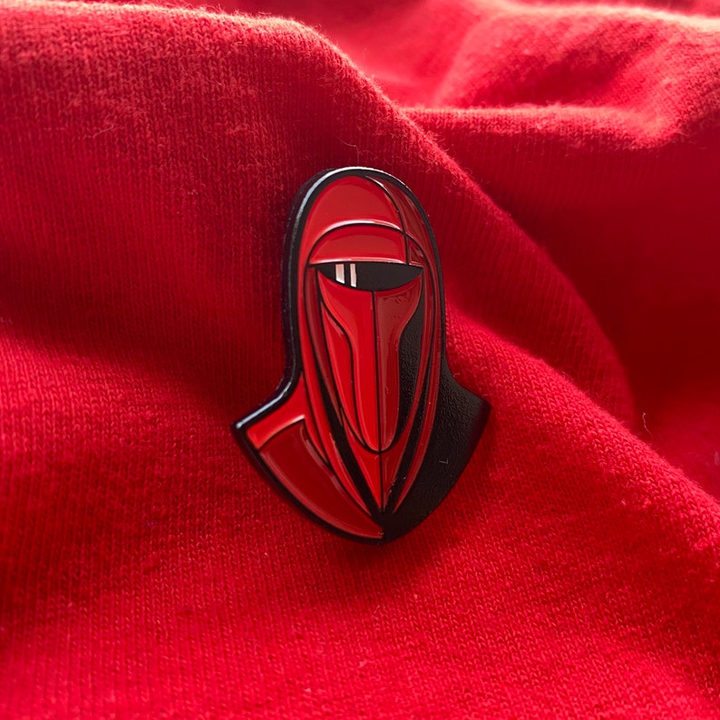 Imperial Guard Helmet Soft Enamel Pin Galaxy Pin Space Pin Sci Fi Pin Fantasy Pin Movie Pin Empire Pin image 2