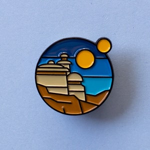 Desert Palace Icon Enamel Pin - Galaxy Pin - Space Pin - Sci Fi Pin - Fantasy Pin - Tatooine - Jabba's Palace