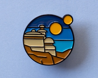 Desert Palace Icon Enamel Pin - Galaxy Pin - Space Pin - Sci Fi Pin - Fantasy Pin - Tatooine - Jabba's Palace