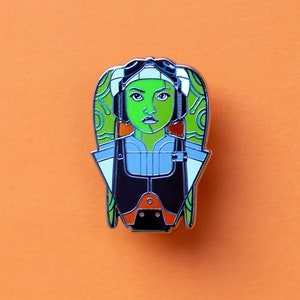 Spectre Two Bust Enamel Pin - Galaxy Pin - Space Pin - Sci Fi Pin - Fantasy Pin - Character Pin - Prequel Pin - Rebel Pin
