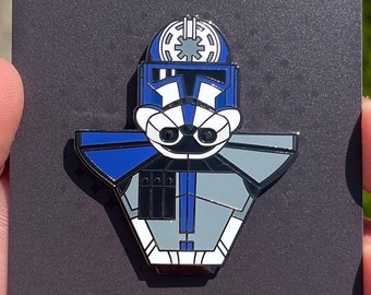 Jesse Bust Enamel Pin - Galaxy Pin - Space Pin - Sci Fi Pin - Fantasy Pin - Character Pin - Prequel Pin - Clone Pin