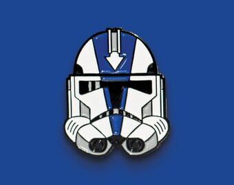 Appo 501st Helmet Soft Enamel Pin - Galaxy Pin - Space Pin - Sci Fi Pin - Fantasy Pin - Character Pin - Clone Pin - Movie Pin