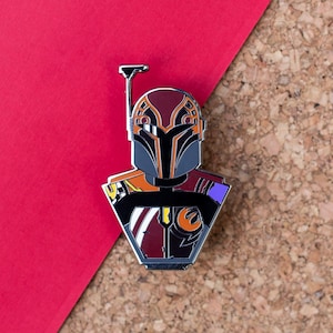 Spectre Five Bust Enamel Pin - Galaxy Pin - Space Pin - Sci Fi Pin - Fantasy Pin - Character Pin - Hard Enamel Pin - Rebel Pin