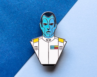 Grand Admiral Bust Enamel Pin - Galaxy Pin - Space Pin - Sci Fi Pin - Fantasy Pin - Character Pin - Empire Pin - Rebel Pin