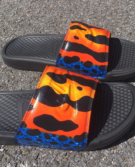 nike slides orange