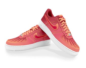Custom Pink and Coral Air Force 1
