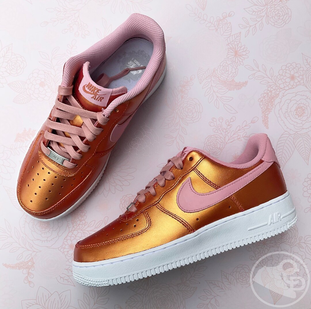 custom air force 1 rose gold