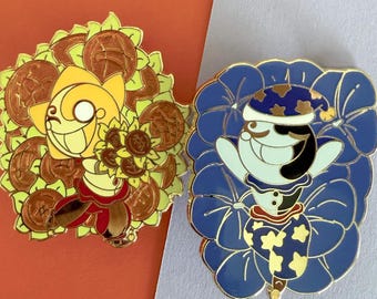 Broche de esmalte pequeno e mini da flor de FNAF