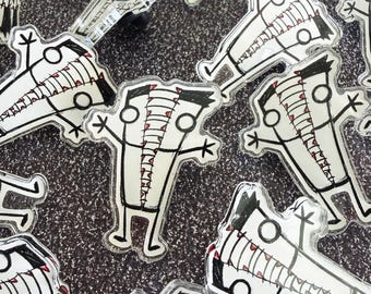 Lunky Acrylic Pin