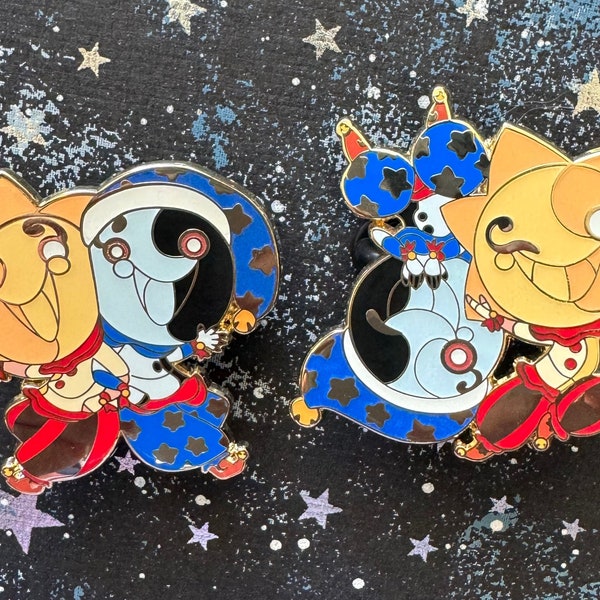 Smol and Mini Duo Glow-in-the-Dark Enamel Pin