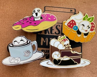 Gaster Nom Enamel Pins + Freebie