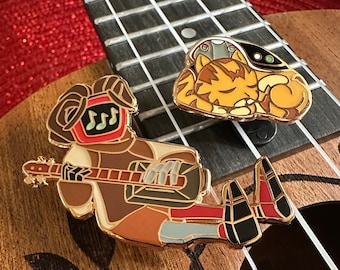 Stray Glow-in-the-Dark Enamel Pin + Free Sticker