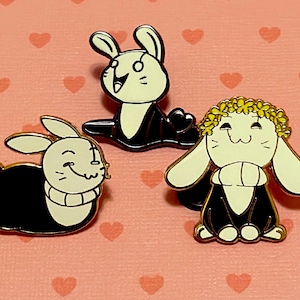 Bunny Gaster Enamel Pin + Freebie