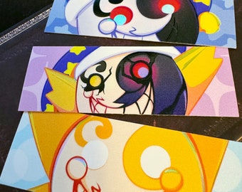 Sun/Moon/Eclipse Eyes Holographic Sticker