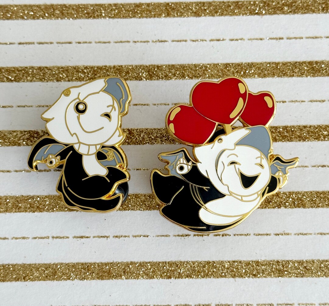 Dragon Gaster Enamel Pin Freebie Etsy