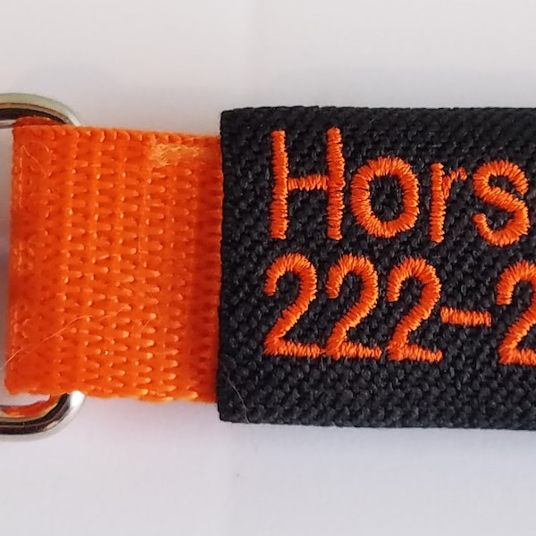 3 or 4 Lines Horse Blanket Tags, Bag Tag, Luggage Tag, Backpack Tag, Halter Bag Tag, Horse Tags