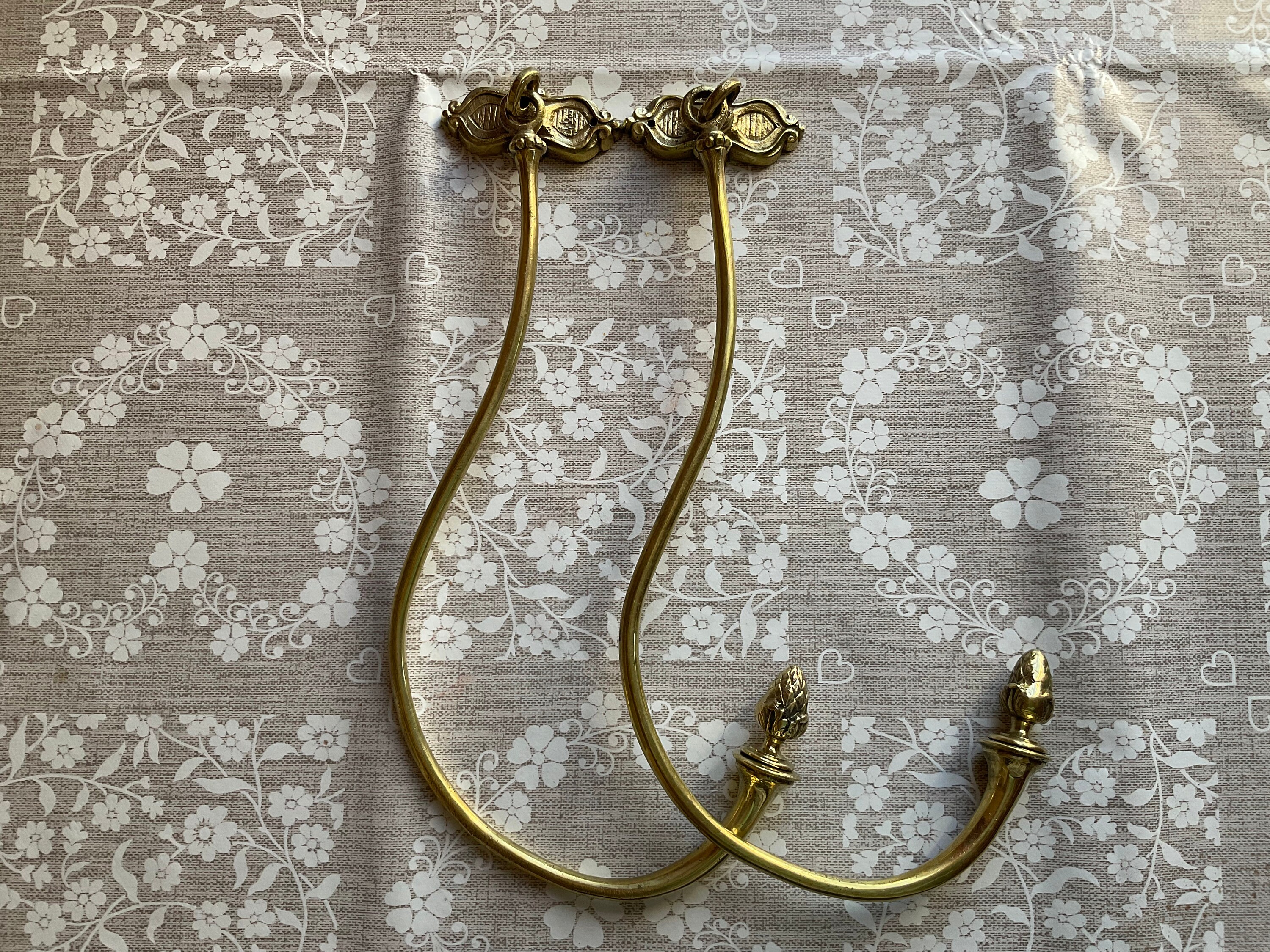 Français Antiques Tie-Backs de Rideau, Récupération, Architecture, Entrepôt à La Maison, Chic Châtea