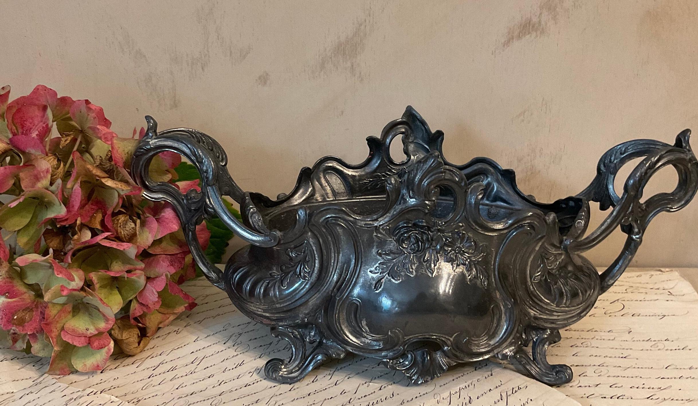 Antique French Jardiniere Planter Centerpiece Napoleon Lll