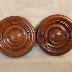 A pair of French  Antique wooden Picture frame  hook covers, mounts, Home Decor, Chateau chic, Architectural Salvage