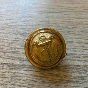 48 French Antique  Gilt Naval , Miltary  , Marine  Buttons , With an Archor design , Maurice Bourdon Paris