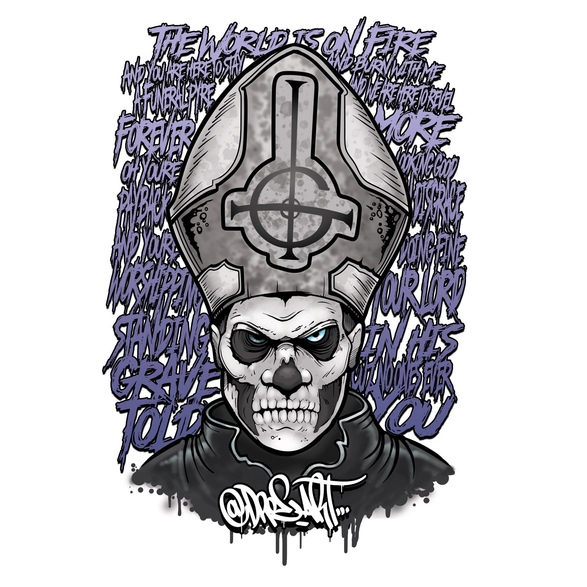 Papa Emeritus II Sticker Etsy