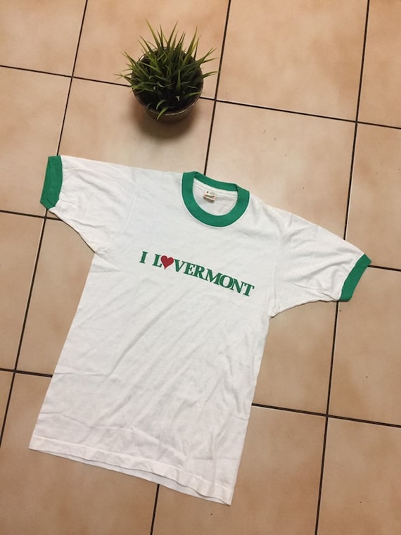Vintage 80s men’s Vermont ringer tee size XS