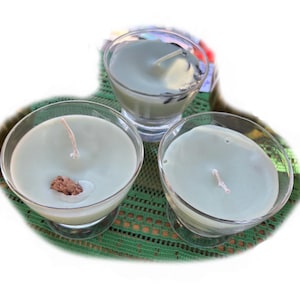 Moonlit Forest Candle  (Vintage mid-century Eva Zeisel Prestige Federal glass)