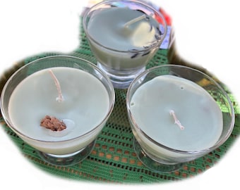 Moonlit Forest Candle  (Vintage mid-century Eva Zeisel Prestige Federal glass)