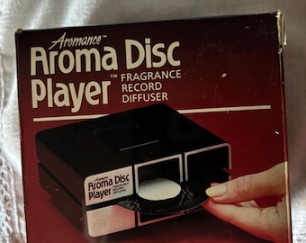 Vintage Aromance Aroma Disc Player | 1980s Electronic Room Freshener + 3 Fragrance Discs
