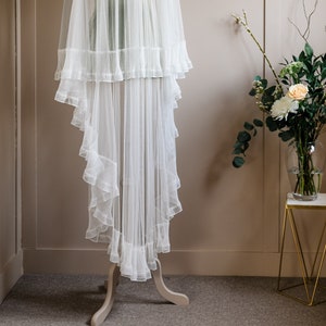 Frill trim lace veil - Moulin