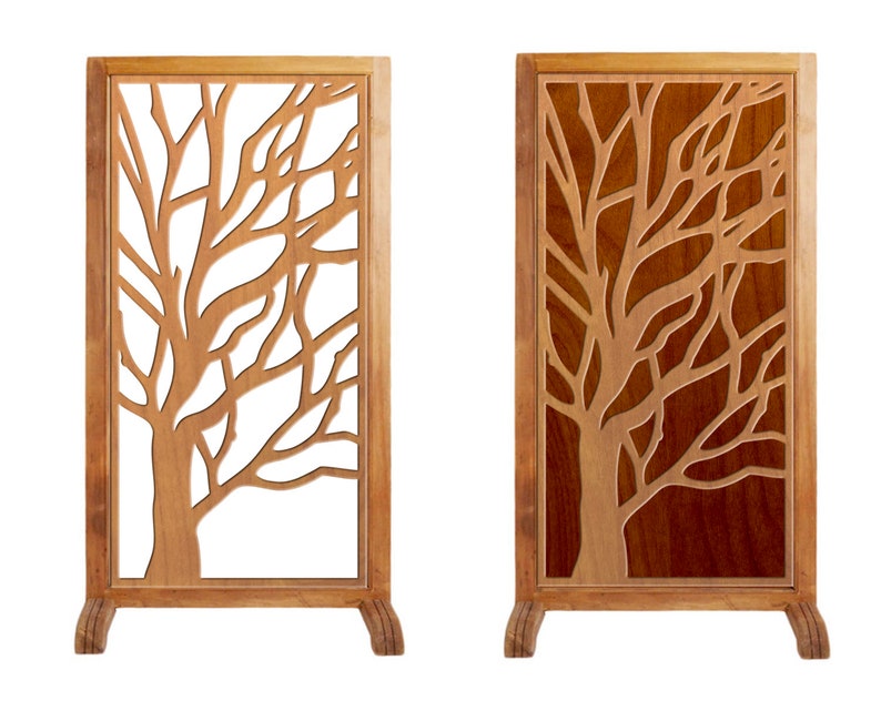 Tree decorative panel Room divider Partition templates Etsy