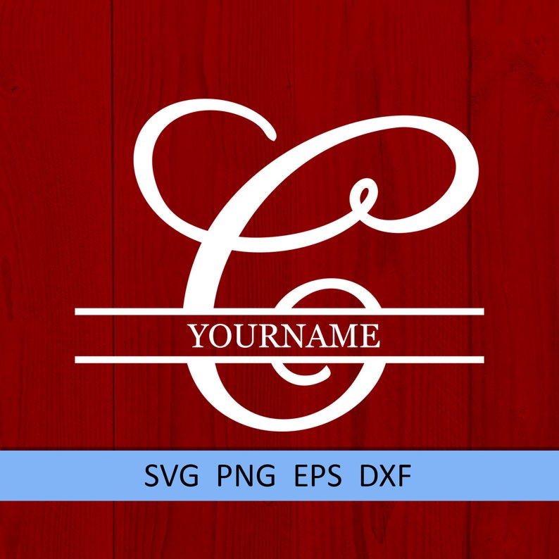 Download C Split monogram SVG Split letter svg Monogram font Split ...