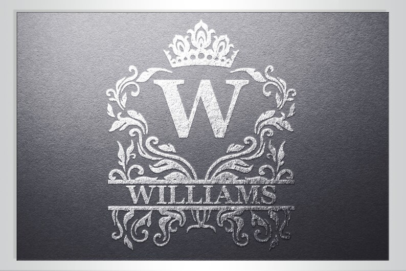 26 Split royal monogram SVG Family name svg Split alphabet | Etsy