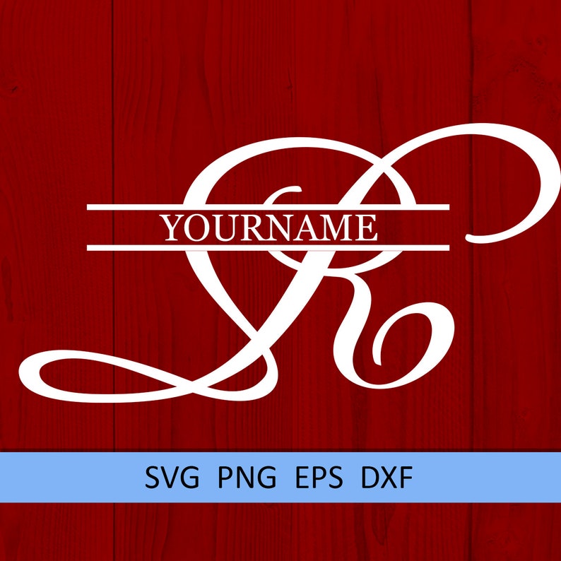 Download R Split monogram SVG Split letter svg Wedding font Split | Etsy