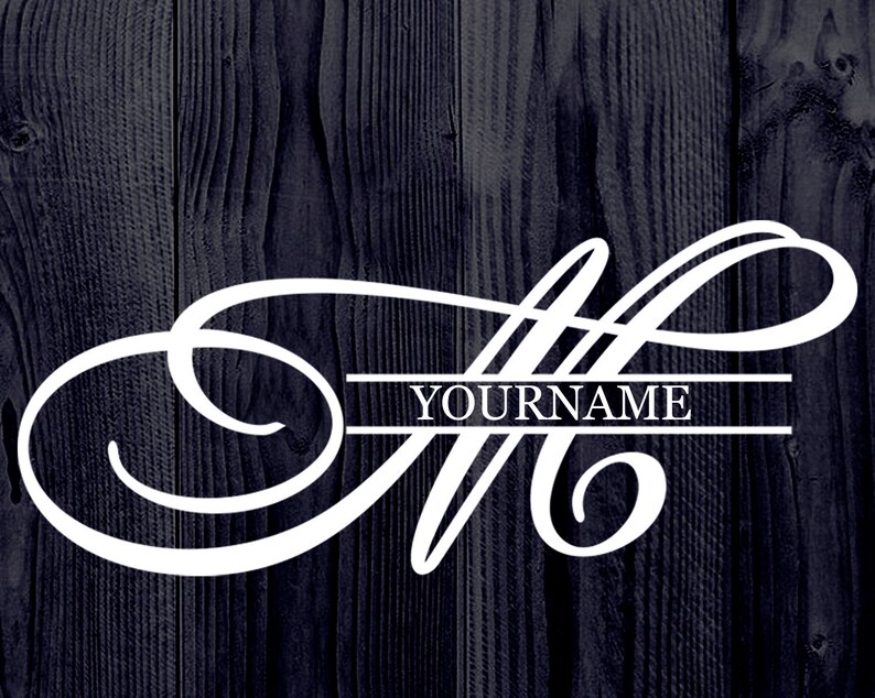 Download M Split monogram SVG Family name svg Split letter svg ...