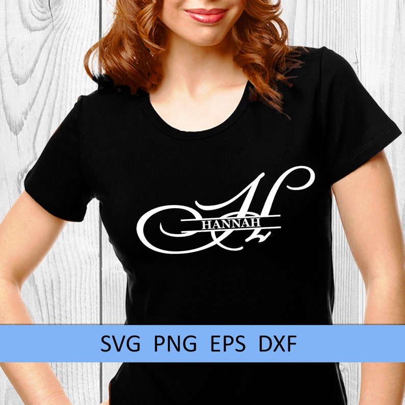 Download H Split monogram SVG Split letter svg Wedding font Split ...