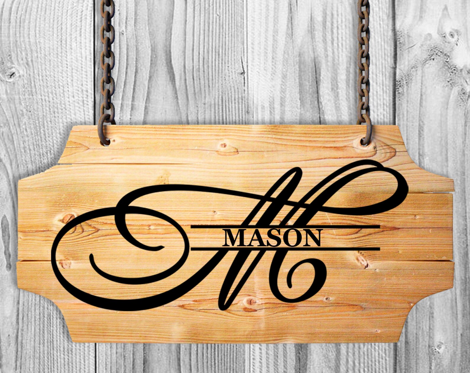 Download M Split monogram SVG Family name svg Split letter svg ...
