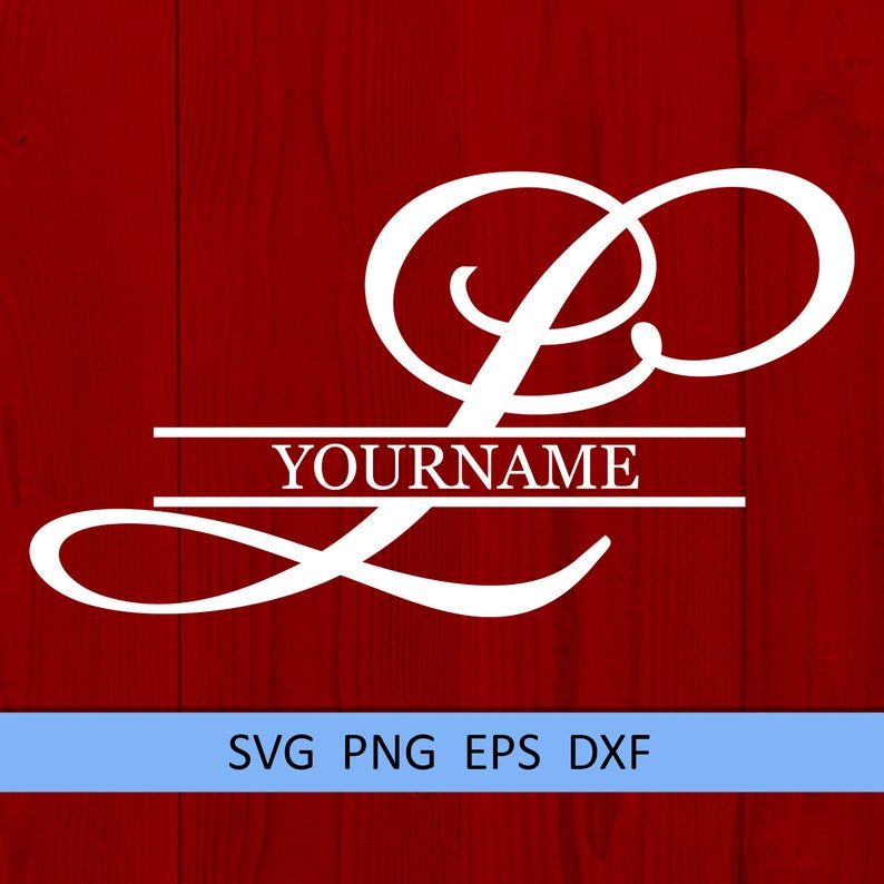 Download L Split monogram SVG Split letter svg Monogram font Split | Etsy